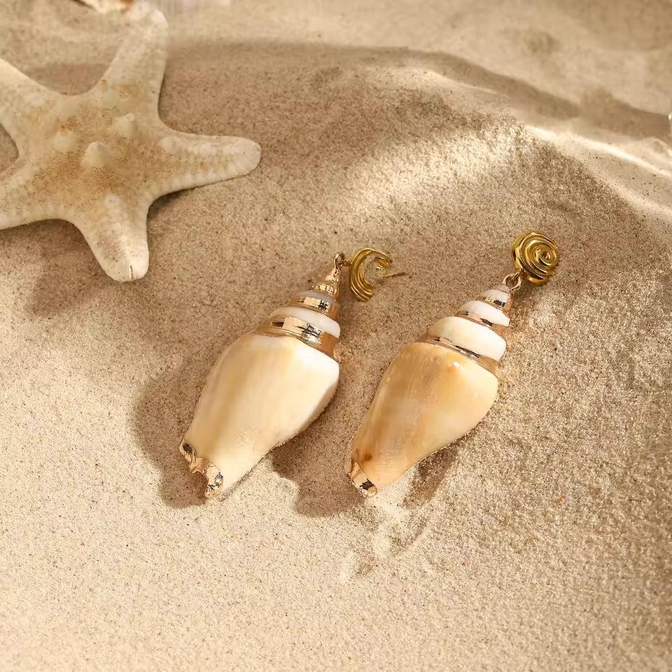 [ElanLuxe]Sabrina Seashell Earrings