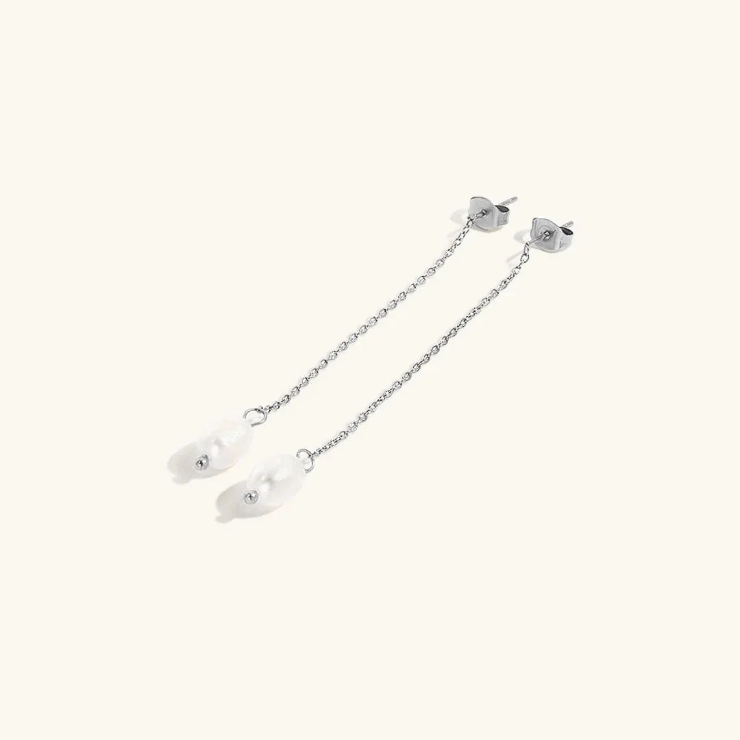 [ElanLuxe]Tessa Pearl Tassel Earrings