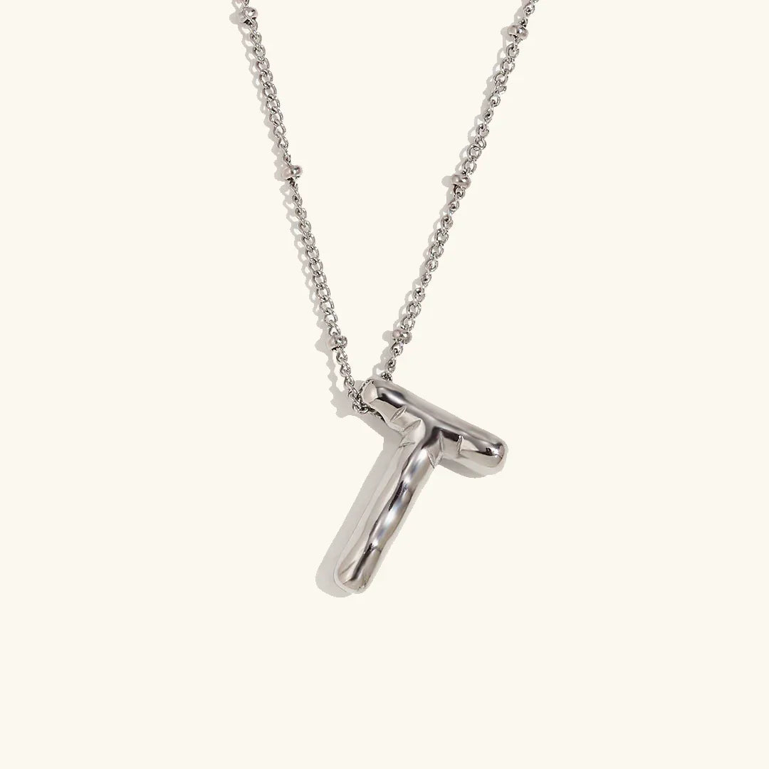 [ElanLuxe]Balloon Gold Initial Necklace