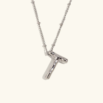 [ElanLuxe]Balloon Gold Initial Necklace