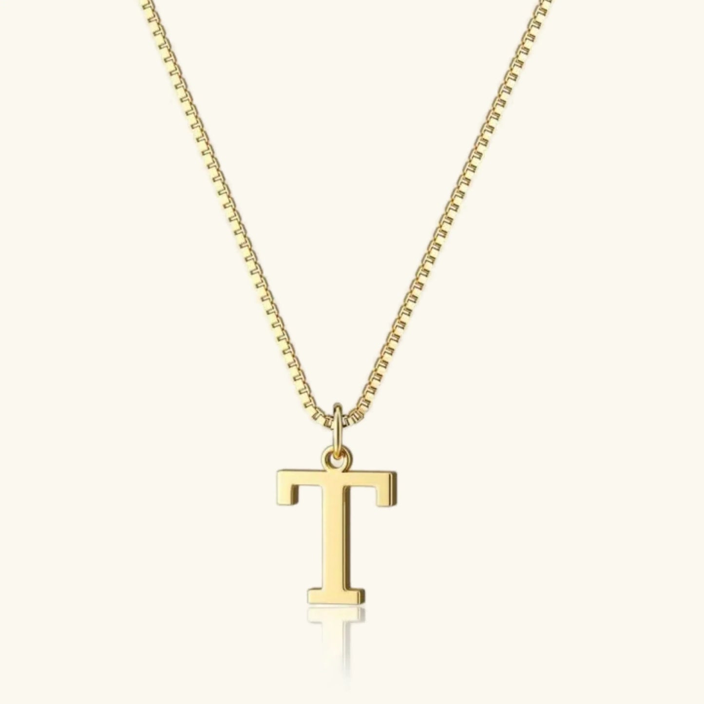 [ElanLuxe]Therese Letter Initial Gold Necklace