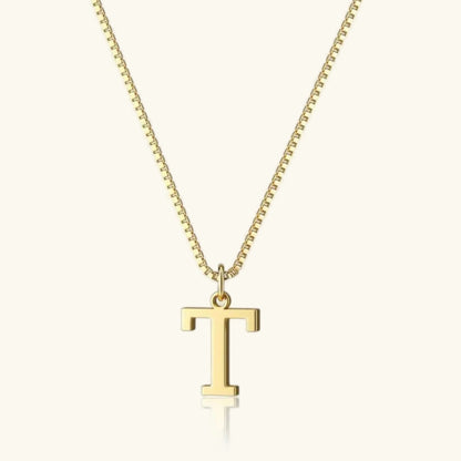 [ElanLuxe]Therese Letter Initial Gold Necklace