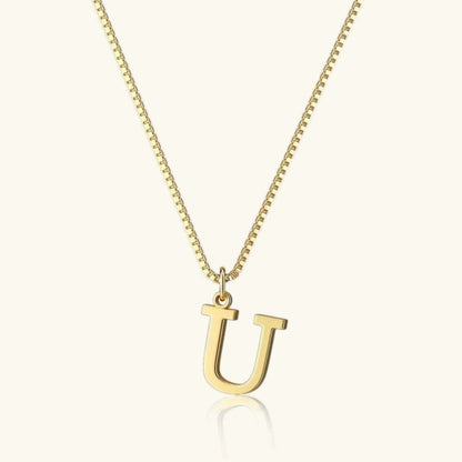 [ElanLuxe]Therese Letter Initial Gold Necklace