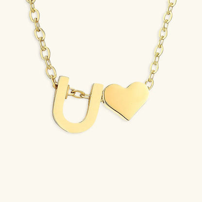[ElanLuxe]Ria Initial Letter Gold Necklace