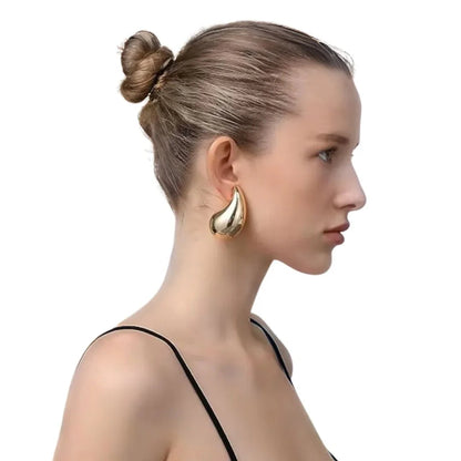 [ElanLuxe]Sandra Teardrop Gold Earrings