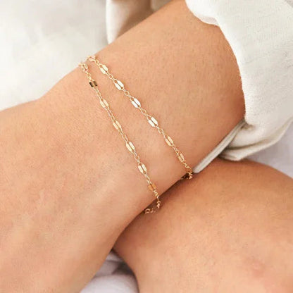 [ElanLuxe]Amara Lace Chain Bracelet