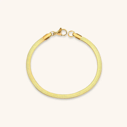 [ElanLuxe]Vida Gold Herringbone Bracelet