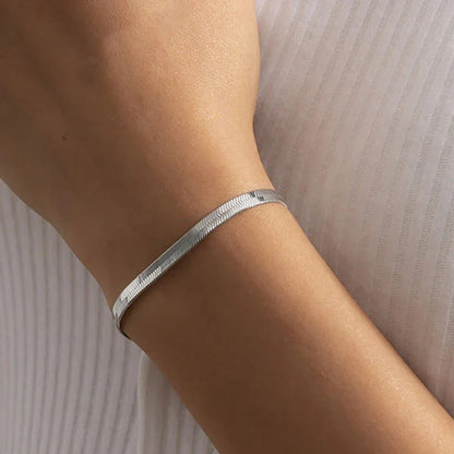 [ElanLuxe]Vida Gold Herringbone Bracelet