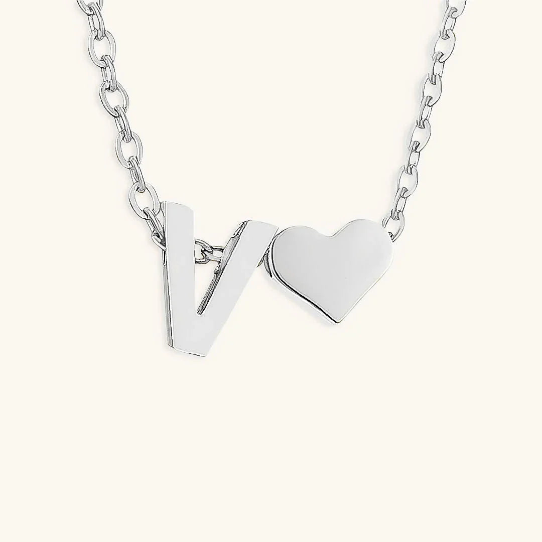 [ElanLuxe]Ria Initial Letter Gold Necklace