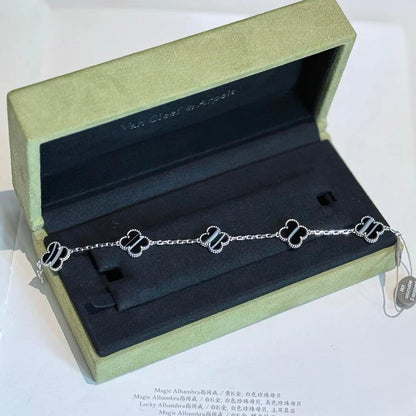 [ElanLuxe Jewelry] CLOVER 5 MOTIF PULSAR STONE BRACELET COLLECTION