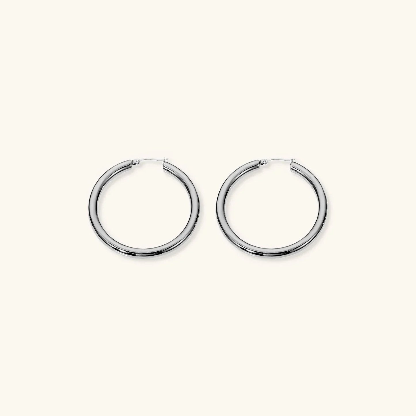 [ElanLuxe]Wide Hoop Earrings