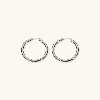 [ElanLuxe]Wide Hoop Earrings