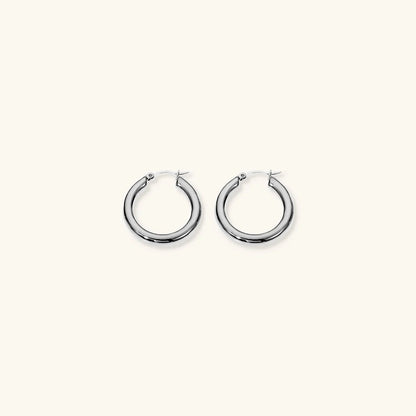 [ElanLuxe]Wide Hoop Earrings