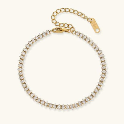 [ElanLuxe]Wisteria Diamond Tennis Bracelet