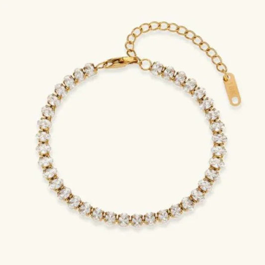 [ElanLuxe]Wisteria Diamond Tennis Bracelet