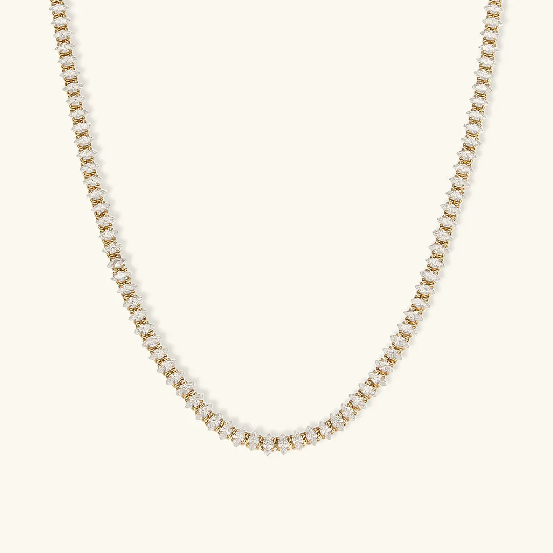 [ElanLuxe]Wisteria Diamond Tennis Necklace