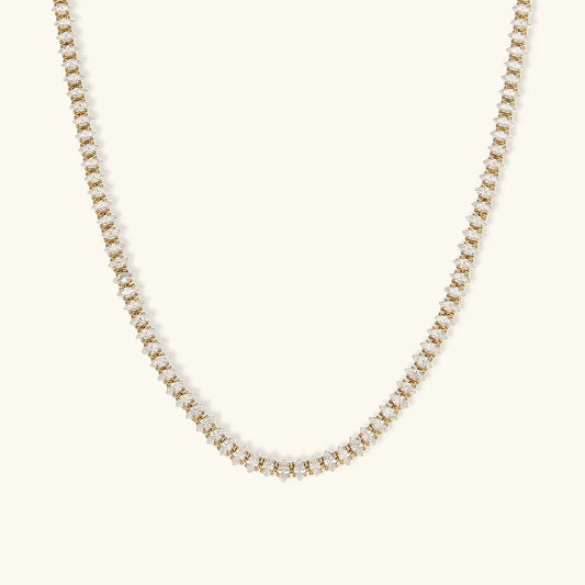 [ElanLuxe]Wisteria Diamond Tennis Necklace