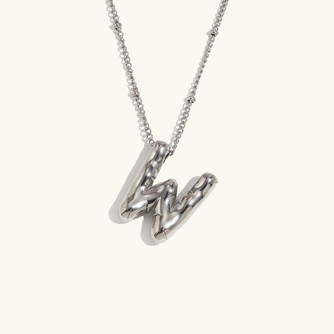 [ElanLuxe]Balloon Gold Initial Necklace