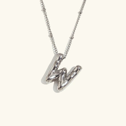 [ElanLuxe]Balloon Gold Initial Necklace