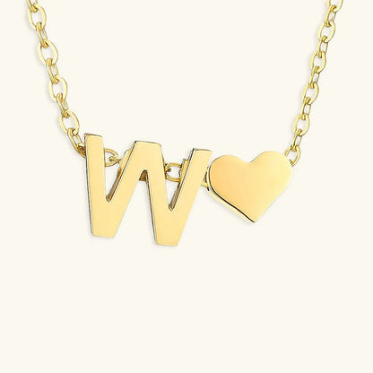 [ElanLuxe]Ria Initial Letter Gold Necklace