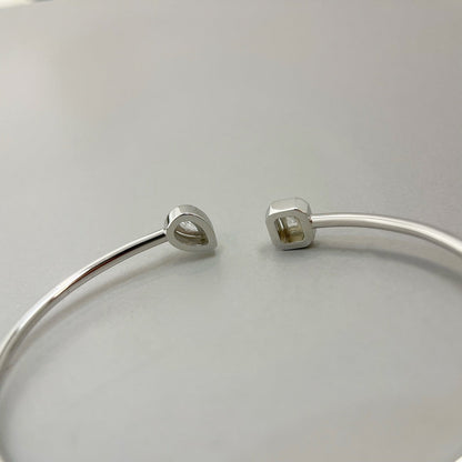 [ElanLuxe Jewelry]JONC FLEX MY TWIN TOI & MOI SILVER DIAMOND BRACELET