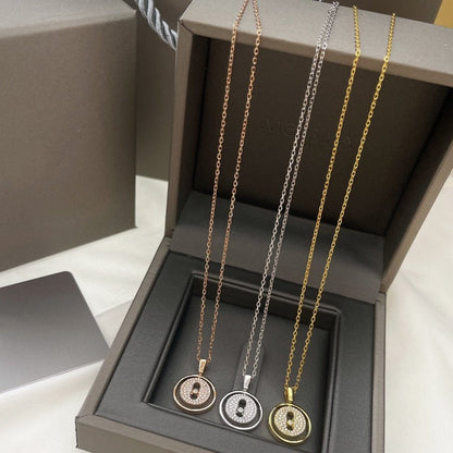 [ElanLuxe Jewelry]LUCKY MOVER PM PAVED NECKLACE