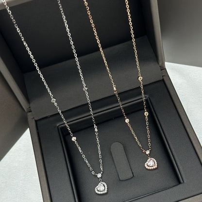 [ElanLuxe Jewelry]JOY HEART DIAMOND NECKLACE