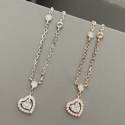 [ElanLuxe Jewelry]JOY HEART DIAMOND NECKLACE