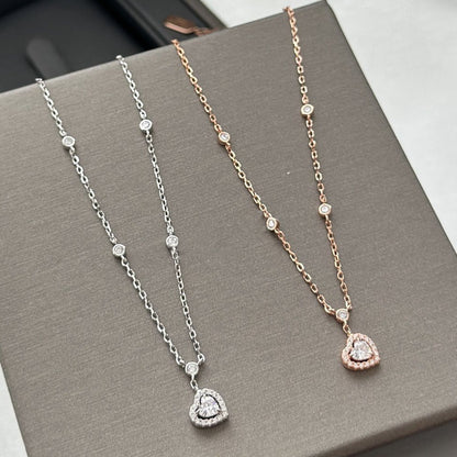 [ElanLuxe Jewelry]JOY HEART DIAMOND NECKLACE