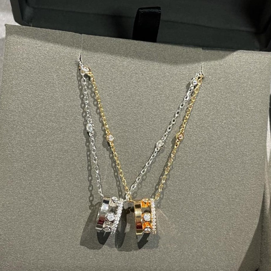 [ElanLuxe Jewelry]CHAIN MOVE ROMANE PEDAND NECKLACE