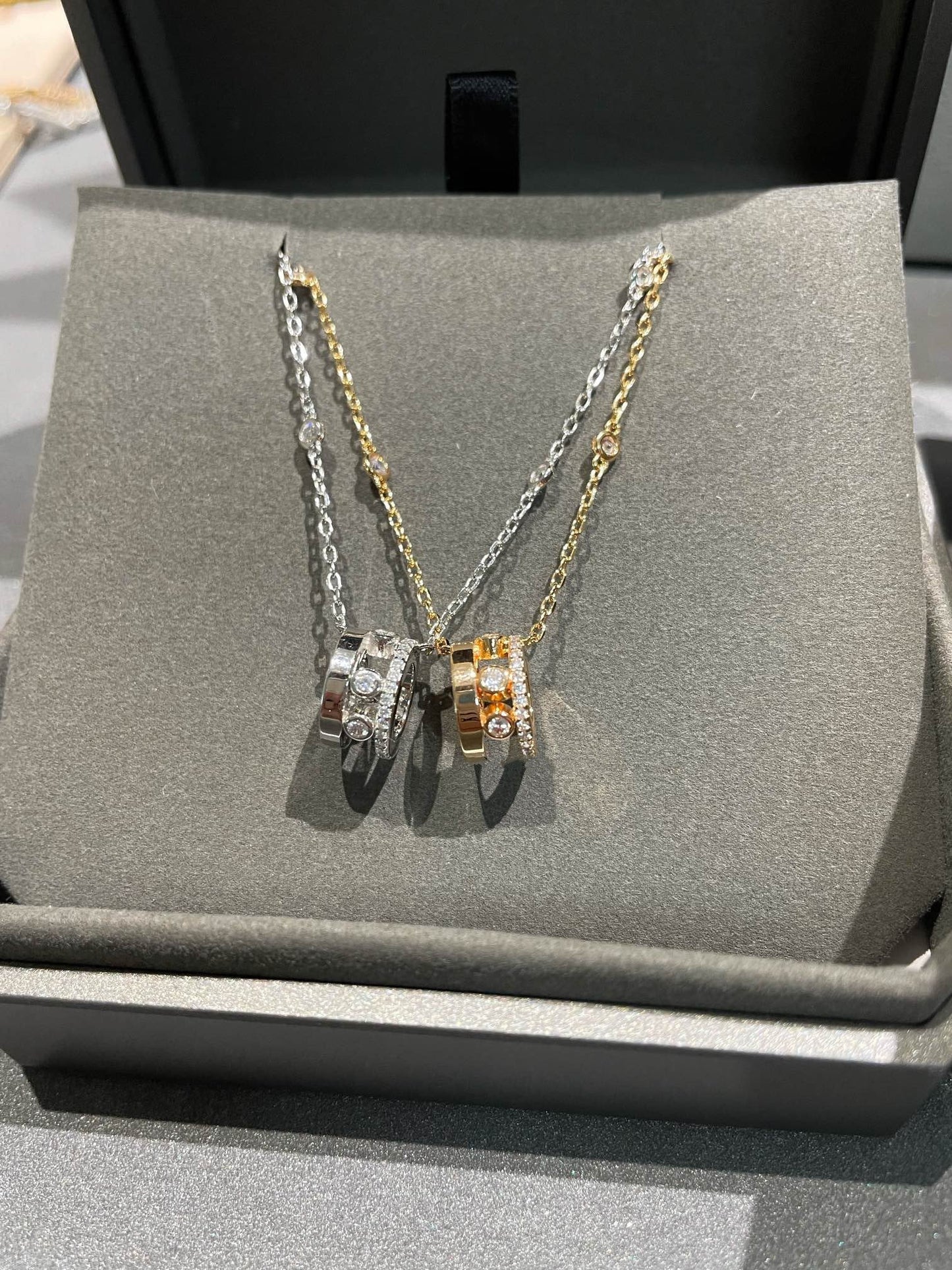 [ElanLuxe Jewelry]CHAIN MOVE ROMANE PEDAND NECKLACE