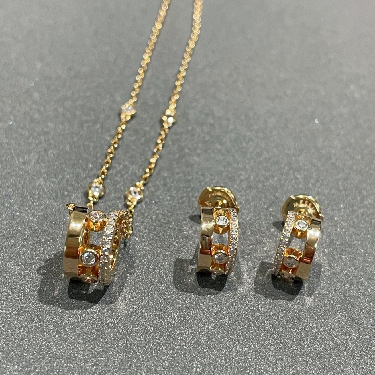 [ElanLuxe Jewelry]CHAIN MOVE ROMANE PEDAND NECKLACE