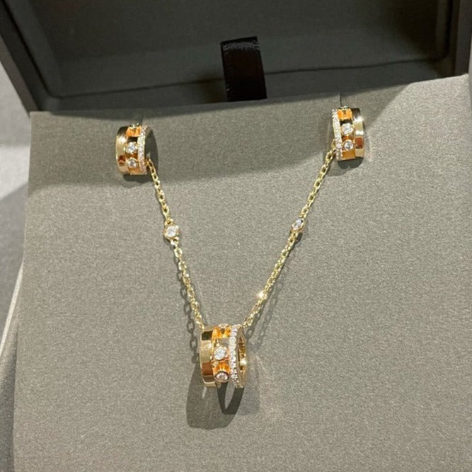 [ElanLuxe Jewelry]CHAIN MOVE ROMANE PEDAND NECKLACE