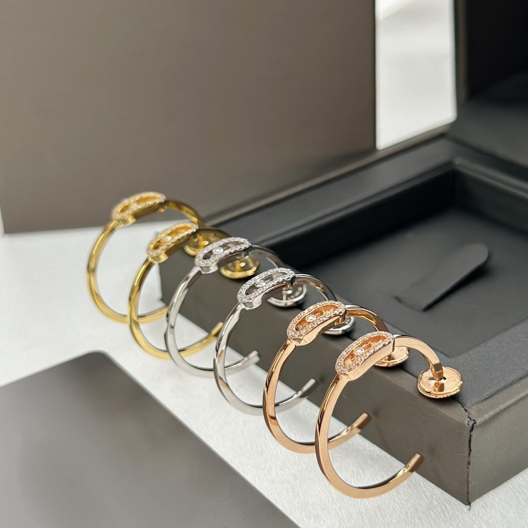 [ElanLuxe Jewelry]CREOLES MOVE UNO PM DIAMOND EARRINGS