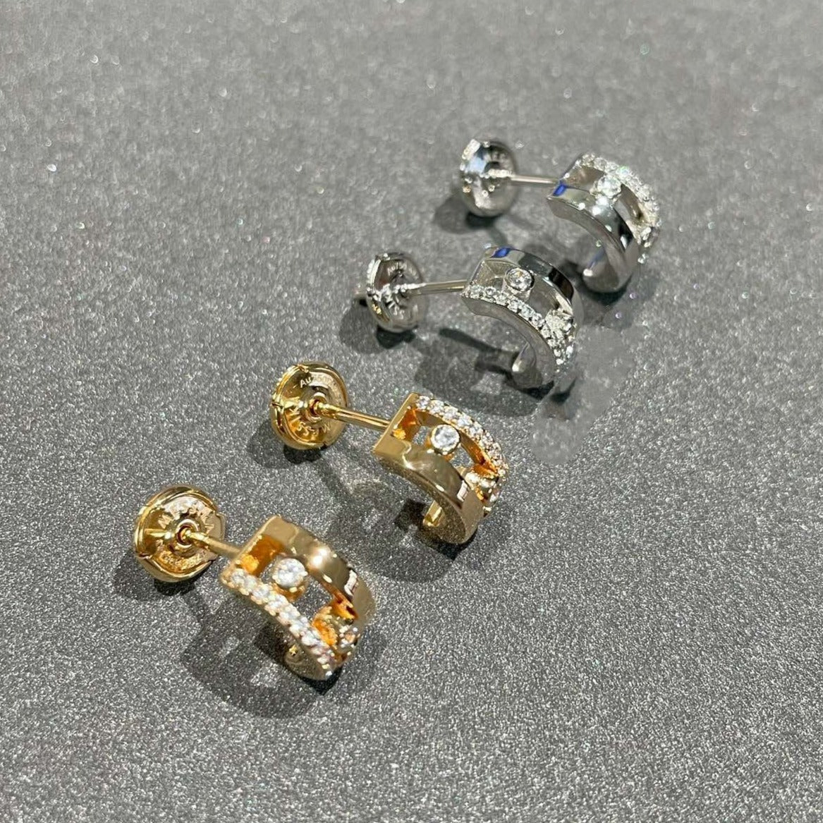 [ElanLuxe Jewelry]MOVE ROMANE EARRINGS DIAMOND