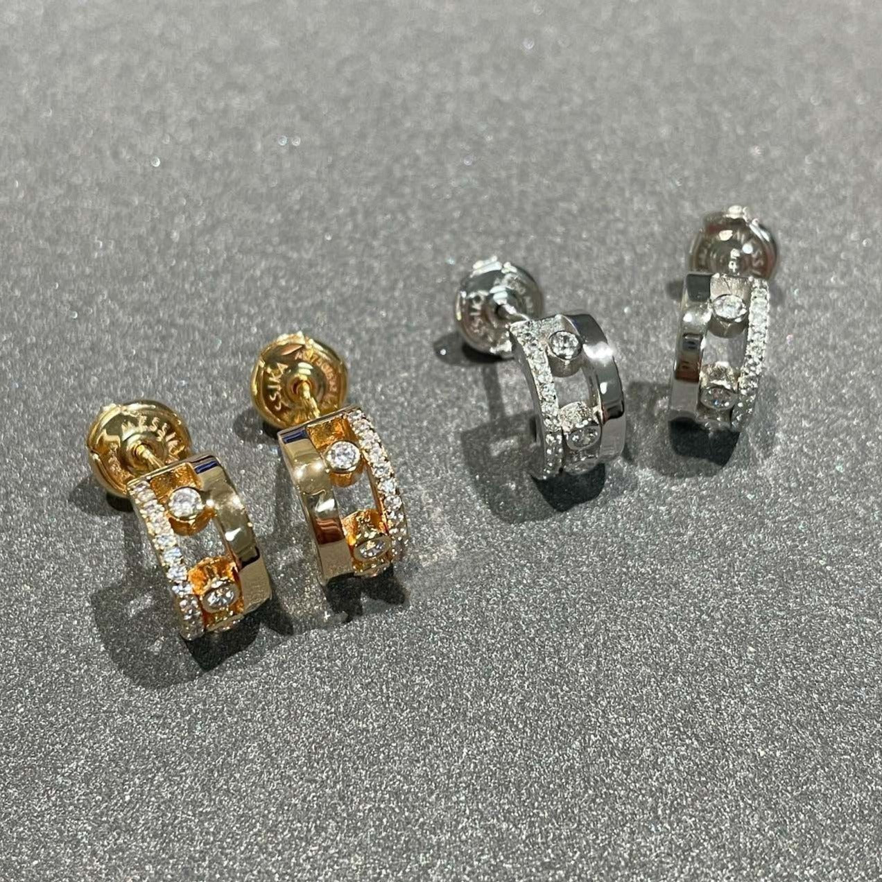 [ElanLuxe Jewelry]MOVE ROMANE EARRINGS DIAMOND