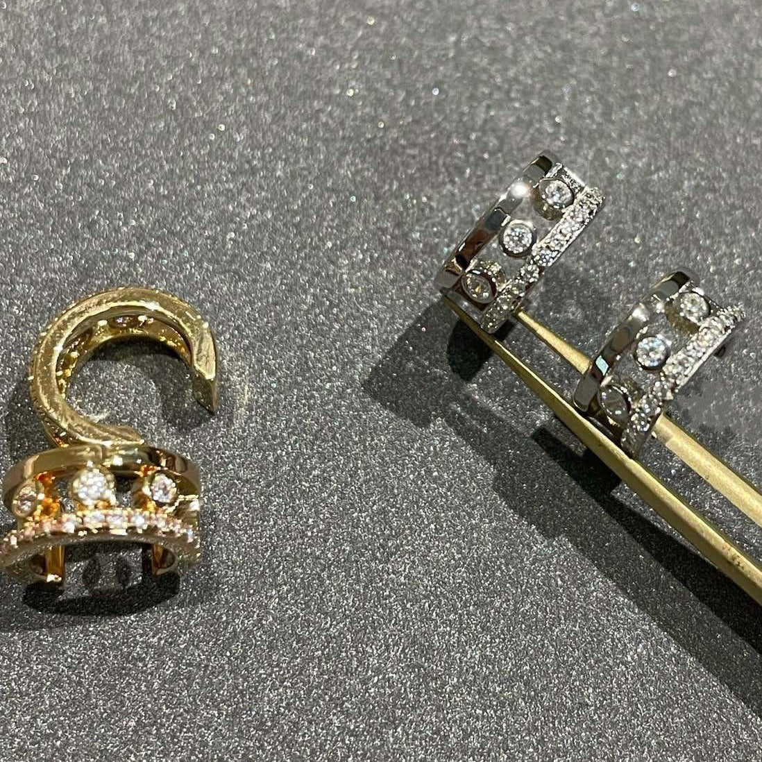 [ElanLuxe Jewelry]MOVE ROMANE EARRINGS DIAMOND