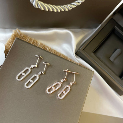 [ElanLuxe Jewelry]DORMEUSES MOVE UNO DIAMOND EARRINGS