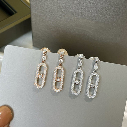 [ElanLuxe Jewelry]DORMEUSES MOVE UNO DIAMOND EARRINGS