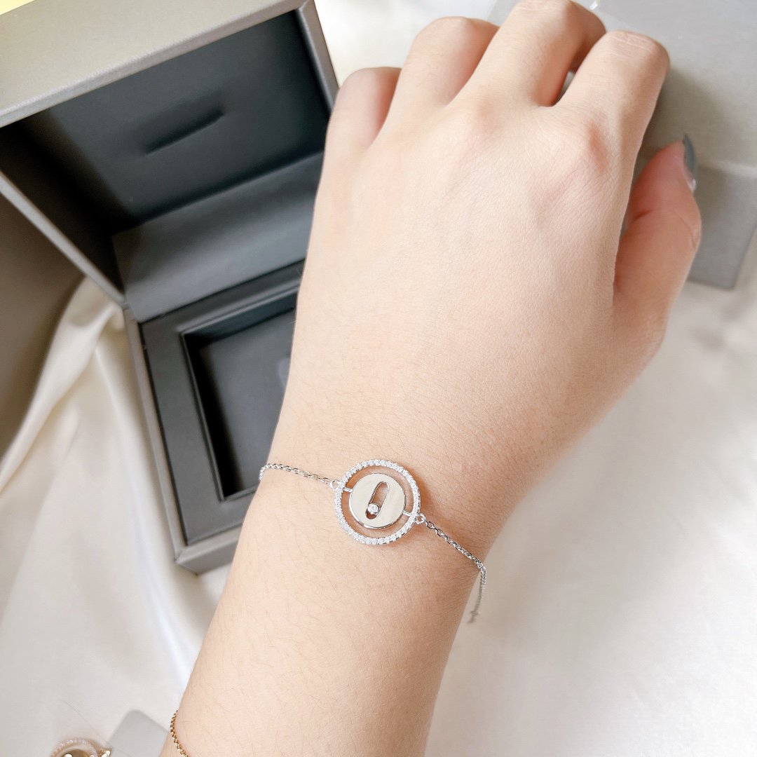 [ElanLuxe Jewelry]LUCKY MOVE PAVED DIAMOND BRACELET
