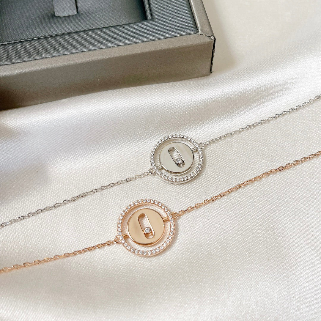 [ElanLuxe Jewelry]LUCKY MOVE PAVED DIAMOND BRACELET