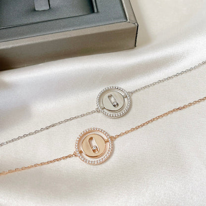 [ElanLuxe Jewelry]LUCKY MOVE PAVED DIAMOND BRACELET