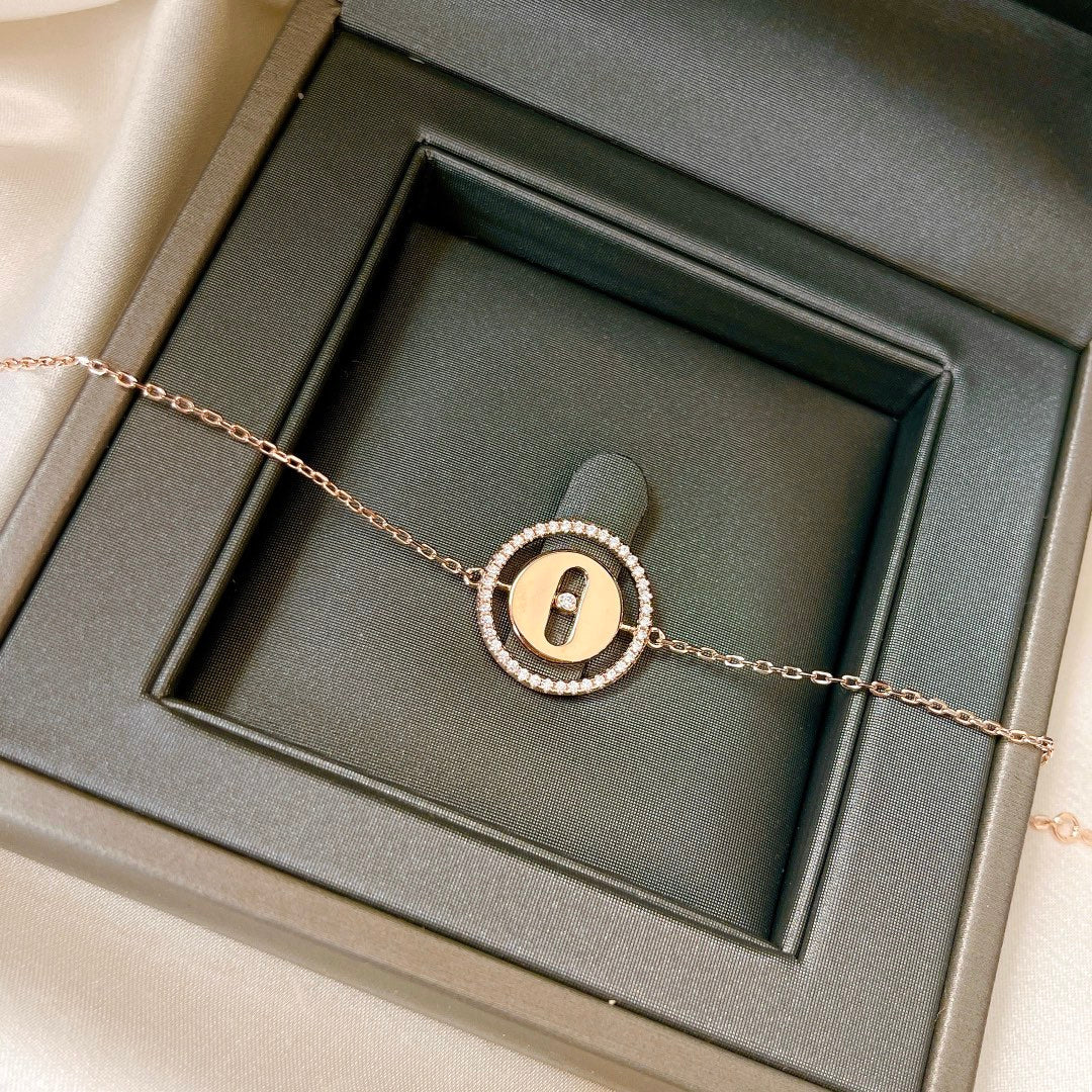 [ElanLuxe Jewelry]LUCKY MOVE PAVED DIAMOND BRACELET