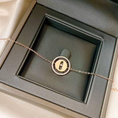[ElanLuxe Jewelry]LUCKY MOVE PAVED DIAMOND BRACELET