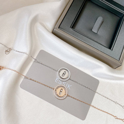 [ElanLuxe Jewelry]LUCKY MOVE PAVED DIAMOND BRACELET