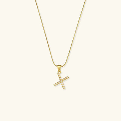 [ElanLuxe]Augustine Initial Letter Pearl Necklace