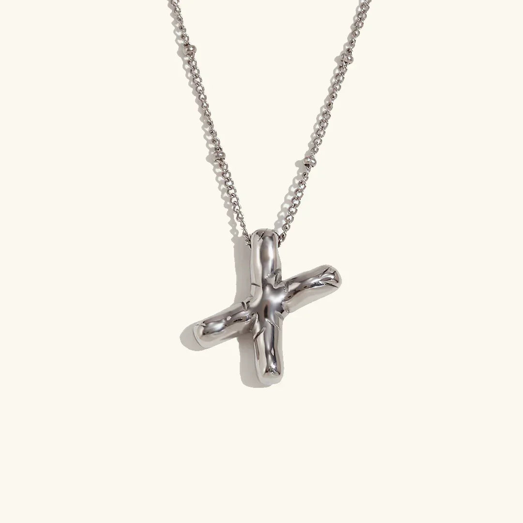 [ElanLuxe]Balloon Gold Initial Necklace