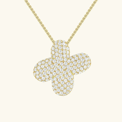 [ElanLuxe]Bubble Initial Diamond Necklace