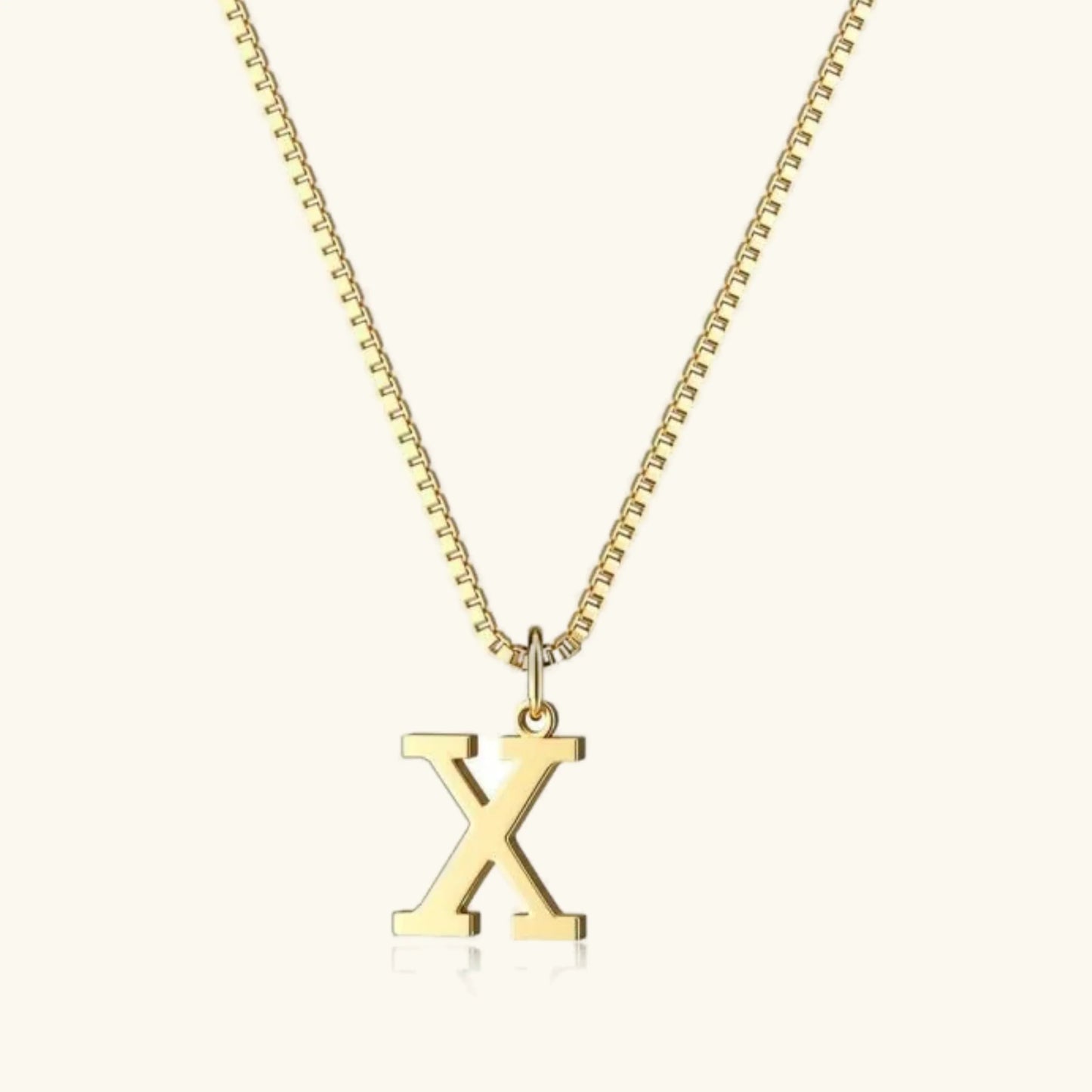 [ElanLuxe]Therese Letter Initial Gold Necklace