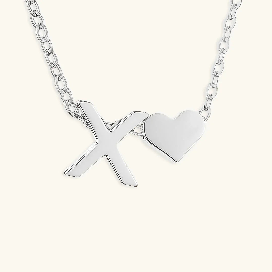[ElanLuxe]Ria Initial Letter Gold Necklace